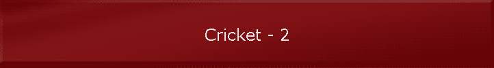 Cricket - 2